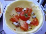 Etape 1 - Quiche roquefort et tomates cerises