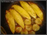 Etape 4 - Coupe glacée fruits de la passion aux mangues et bananes rôties caramélisées