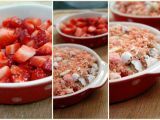 Etape 2 - Crumble de fraises aux dragées