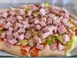 Etape 3 - Pizza moelleuse poireaux-jambon-champignons