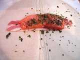 Etape 2 - Croustillants de saumon au lard fin et basilic