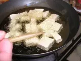Etape 1 - Tofu frit à la ciboule