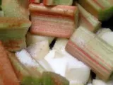 Etape 2 - Compotée poire rhubarbe & crumble de feuilles de bricks