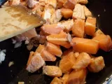 Etape 5 - Tagliatelles maison au saumon, sauce safranée
