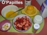 Etape 1 - Sabayon aux fraises et cerises