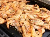 Etape 4 - Crevettes sautées au Ponzu à la plancha