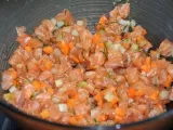 Etape 3 - Tartare de saumon frais aux asperges, gel de citron vert