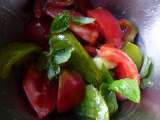 Etape 4 - Tartare des maquereaux avec une salade de 3 tomates