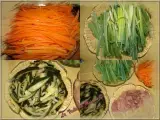 Etape 1 - Wok de poulet et porc, et sa farandole de légumes