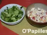 Etape 2 - Salade de radis noir, brocolis, poivron, concombre et pommes