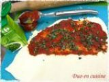 Etape 5 - Torsades feuilletées tomate-basilic