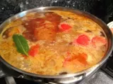 Etape 7 - Côte de veau au jus tomaté, écrasée de pomme de terre à l'huile de truffe, ..