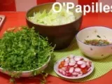 Etape 1 - Salade de cresson alénois et chicorée Pain de Sucre