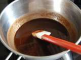 Etape 5 - Bûche chocolat noir/brownie, fruits de la passion