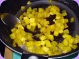 Etape 1 - Verrine mangues-oranges sous crumble croustillant