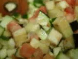 Etape 3 - Finettes de porc aux tomates confites, risotto aux légumes
