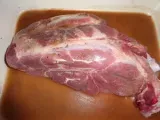 Etape 2 - Palette de porc et sa sauce au beaujolais et parmesan
