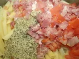 Etape 4 - Salade de pâtes au jambon fumé