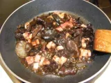 Etape 3 - Nouilles asiatiques au jambon et aux champigons noirs