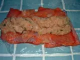 Etape 4 - Ballotine de saumon aux crevettes