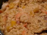 Etape 6 - Risotto crémeux aux crevettes, aux mangues et au parfum de curry...