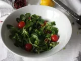 Etape 3 - Salade de mâche aux cranberries et pistaches