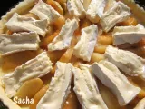 Etape 7 - Tarte au camembert, pommes et poires caramélisées sur une pâte brisée au cidre