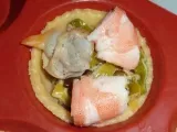 Etape 8 - Mini-tartelettes aux poireaux et aux fruits de mer
