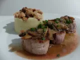Etape 9 - Médaillons de filet mignon de porc sauce forestière