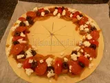Etape 8 - Tarte soleil aux poivrons, chorizo et feta