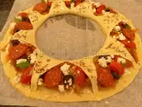 Etape 10 - Tarte soleil aux poivrons, chorizo et feta