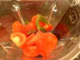 Etape 2 - Soupe froide tomate, pastèque, menthe avec ou sans feta