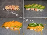 Etape 5 - Rouleaux de printemps, avocat, carotte, crevette