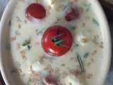 Etape 3 - Clafoutis tomates cerises et mozzarella