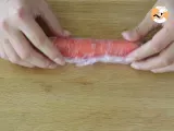 Etape 3 - Roulés de saumon au chèvre et asperges