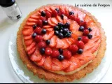 Etape 4 - Une tarte aux fraises, framboises et myrtilles