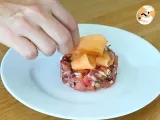 Etape 5 - Tartare jambon melon tomate