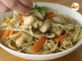 Etape 7 - Chow mein (chao men), nouilles chinoises au poulet et aux légumes