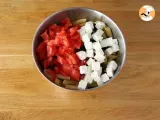 Etape 2 - Salade de pâtes, tomate, feta et olives
