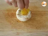 Etape 3 - Champignons aux œufs de caille