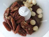 Etape 1 - Boules (barres) aux dattes et aux noix, linette et spiruline, vegan