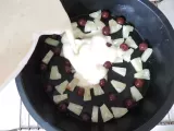 Etape 6 - Gâteau magique à l'ananas et aux griottines
