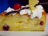 Etape 7 - Gâteau magique à l'ananas et aux griottines