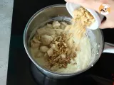 Etape 5 - Pâtes au poulet et au gorgonzola