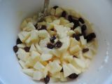 Etape 5 - Muffin aux pommes, cranberries et lait concentré sucré