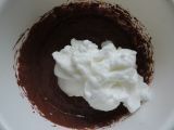 Etape 4 - Gâteau mousse au chocolat noir, ganache blanche et perle de chocolat