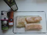 Etape 1 - Filet de cabillaud cuit à basse température servi avec une sauce aux crevettes grises