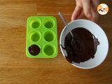 Etape 1 - Sucettes pour chocolat chaud: chocolat noir + marshmallow