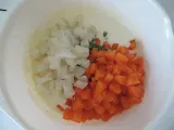 Etape 1 - Terrine de petits pois, carottes et navets, sans farine, végétarien
