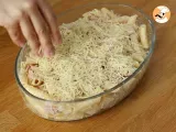 Etape 3 - Gratin de pâtes jambon fromage